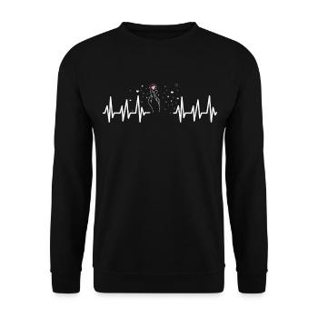 K-Pop - Sweat-shirt Unisexe - noir - Devant - Alina (178cm) & Michal (187cm)
