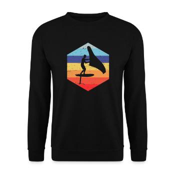 Hydrofoil Wingfoiling Kiten Wingfoil Foilwing Kite - Unisex Sweatshirt - black - Front - Alina (178cm) & Michal (187cm)