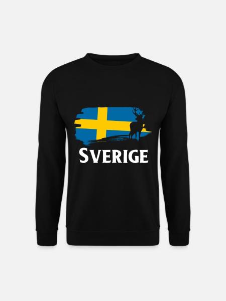 Suède Sverige Elch - Sweat-shirt Unisexe - noir