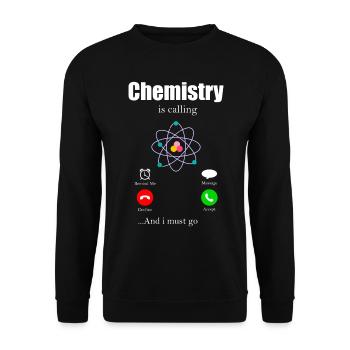chemistry - Unisex Sweatshirt - black - Front - Alina (178cm) & Michal (187cm)