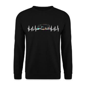 chemistry - Unisex Sweatshirt - black - Front - Alina (178cm) & Michal (187cm)