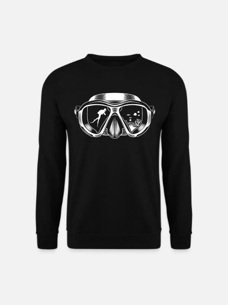 Tauchen Taucher Meer Urlaub Geschenkidee - Unisex Pullover - Schwarz