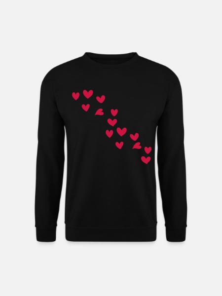 hearts - Unisex Sweatshirt - black