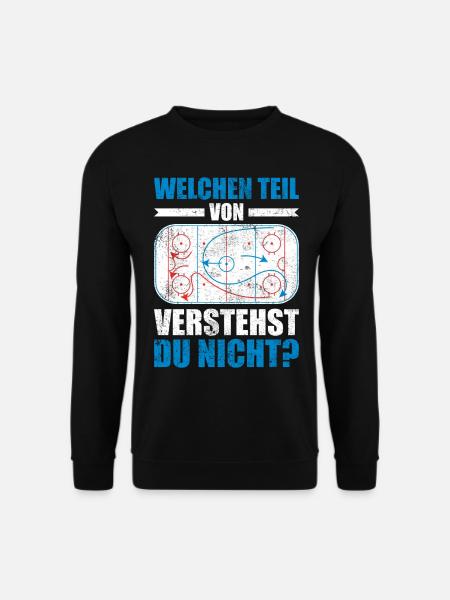 Eishockey Spruch Vintage Geschenk - Unisex Pullover - Schwarz