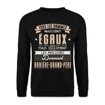Arrière-grand-père Humour - Sweat-shirt Unisexe - noir - Devant - Alina (178cm) & Michal (187cm)