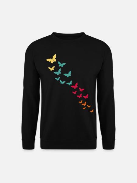 Papillon - Sweat-shirt Unisexe - noir