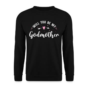 Will You Be My Godmother ? - Sweat-shirt Unisexe - noir - Devant - Alina (178cm) & Michal (187cm)