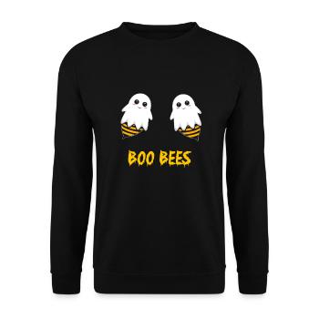 Boo Bees Beekeeper Ghost Trick Or Treat Halloweenh - Unisex Pullover - Schwarz - Vorne - Alina (178cm) & Michal (187cm)