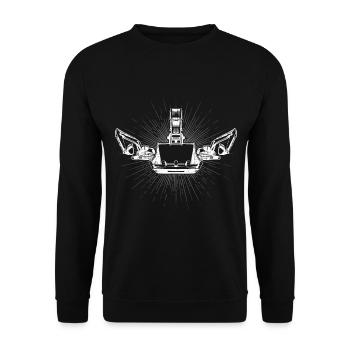 Bagger - Unisex Pullover - Schwarz - Vorne - Alina (178cm) & Michal (187cm)