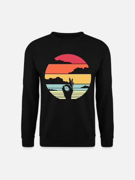 Reingeguckt - Unisex Pullover - Schwarz