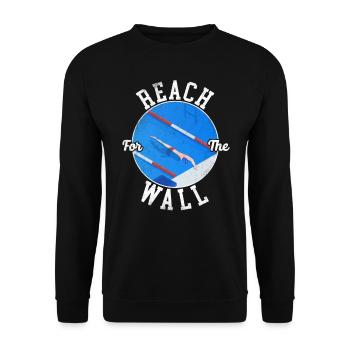 Swimming Swimmer Swim Reach For - Unisex Sweatshirt - black - Front - Alina (178cm) & Michal (187cm)