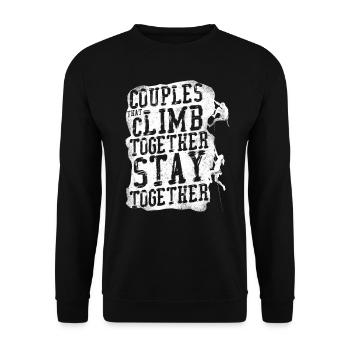 Rock Climbing Climber Couples That - Sweat-shirt Unisexe - noir - Devant - Alina (178cm) & Michal (187cm)