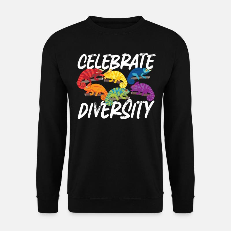 Chameleon Celebrate Diversity - Unisex Pullover - Schwarz