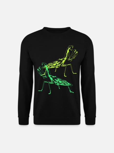 Insekt Wildtiere Gottesanbeterin Insekten Kinder - Unisex Pullover - Schwarz