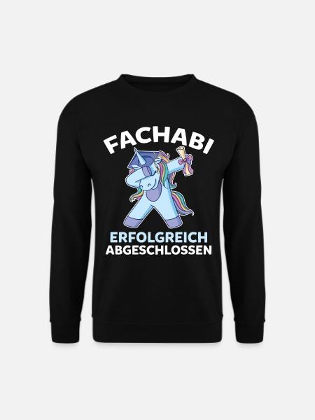 Dabbing Astronaut Fachabi Fachabitur Gymnasium Abi - Unisex Pullover - Schwarz