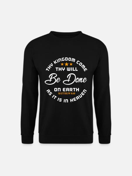 Jesus Jesus Jesus Christlich Christlich Christlich - Unisex Pullover - Schwarz