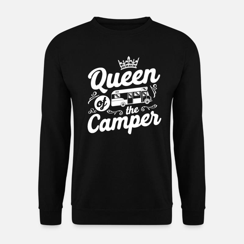 Camping Queen Of The Camper - Unisex Pullover - Schwarz