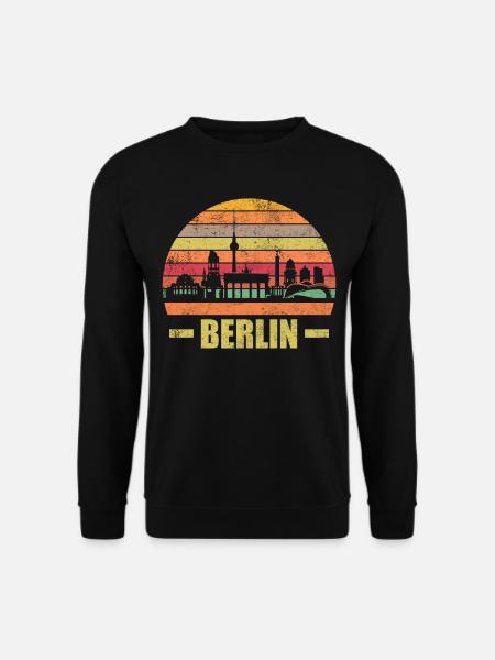 Berliner Berlin Skyline - Unisex Pullover - Schwarz
