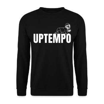 Raver / Rave / Gabber / Speedcore Raver Uptempo - Unisex Sweatshirt - black - Front - Alina (178cm) & Michal (187cm)