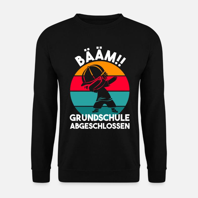 Bääm Grundschule Abgeschlossen Grundschulabschluss - Unisex Pullover - Schwarz