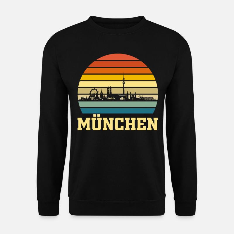 München Retro - Unisex Pullover - Schwarz