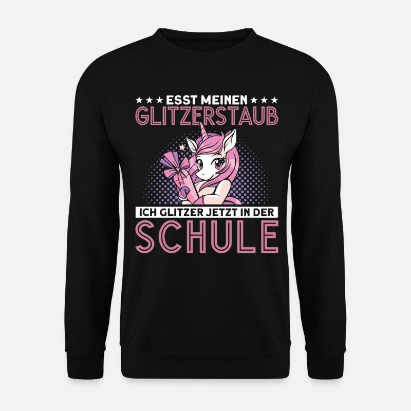 Mädchen Lieben Einhörner Trend Einhorn Einhorn - Unisex Pullover - Schwarz