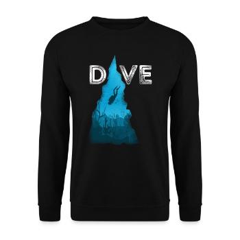 Scuba Diving Diver Dive - Unisex Pullover - Schwarz - Vorne - Alina (178cm) & Michal (187cm)