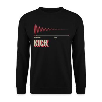Synthesizer Transient - Unisex Pullover - Schwarz - Vorne - Alina (178cm) & Michal (187cm)