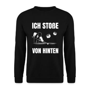 Billard - Unisex Pullover - Schwarz - Vorne - Alina (178cm) & Michal (187cm)