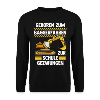 Bagger - Unisex Pullover - Schwarz - Vorne - Alina (178cm) & Michal (187cm)