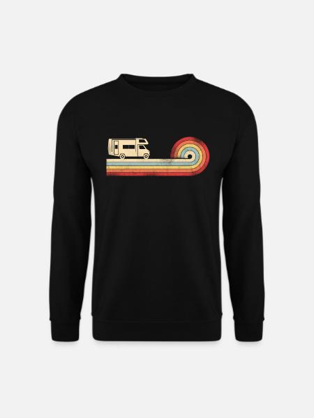 Camping Motorhome Retro - Unisex Sweatshirt - black