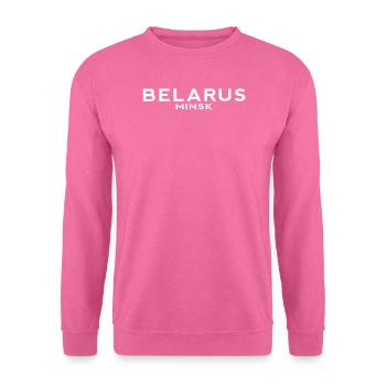 Belarus Minsk: BY, BLR - Unisex Pullover - Pink - Vorne