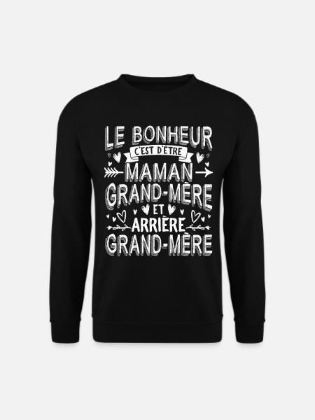 Arrière-Grand-Mère - Sweat-shirt Unisexe - noir