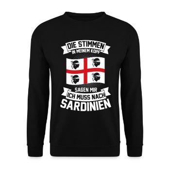 Vacances Sardaigne Italie Sardegna Cadeau - Sweat-shirt Unisexe - noir - Devant - Alina (178cm) & Michal (187cm)