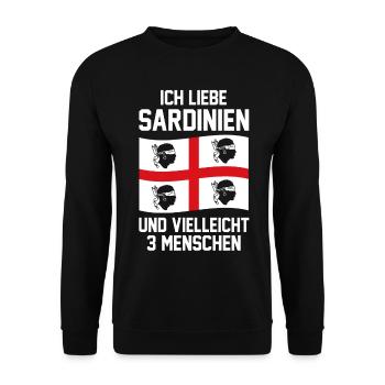 Italie Sardegna Cagliari Sardaigne Cadeau - Sweat-shirt Unisexe - noir - Devant - Alina (178cm) & Michal (187cm)