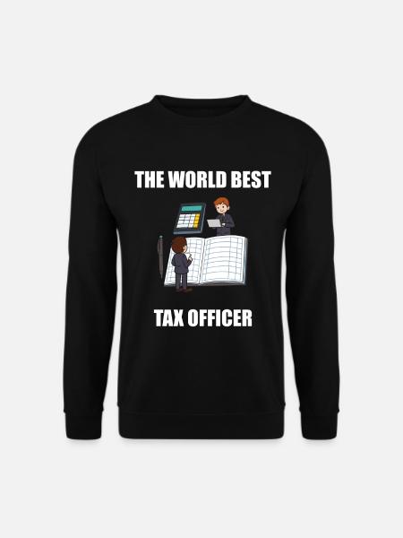 Accountant Tax Auditor The World Best Tax Officer - Unisex Sweatshirt - black