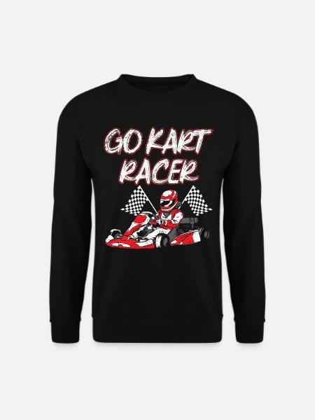 GoKart Racer Kartbahn Course - Sweat-shirt Unisexe - noir