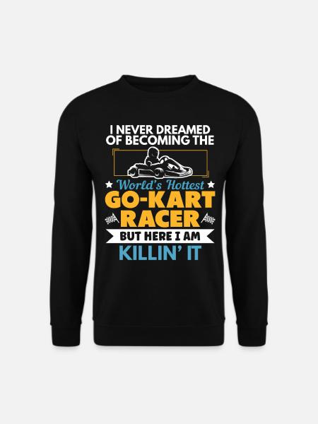 Heisserester Gokart Fahrer Kartracing - Unisex Pullover - Schwarz