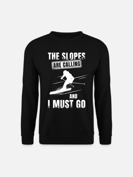 Skiing - Unisex Sweatshirt - black