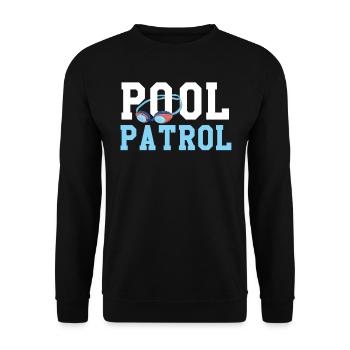 Swimming Swimmer Swim Pool Patrol - Sweat-shirt Unisexe - noir - Devant - Alina (178cm) & Michal (187cm)