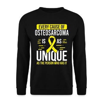 Osteogenic Sarcoma Month Day Warrior Survivor - Unisex Sweatshirt - black - Front - Alina (178cm) & Michal (187cm)
