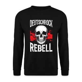 Deutschrock Rebell - Unisex Pullover - Schwarz - Vorne - Alina (178cm) & Michal (187cm)