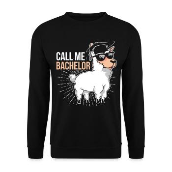 Call Me Bachelor Bachelor Graduates - Sweat-shirt Unisexe - noir - Devant - Alina (178cm) & Michal (187cm)