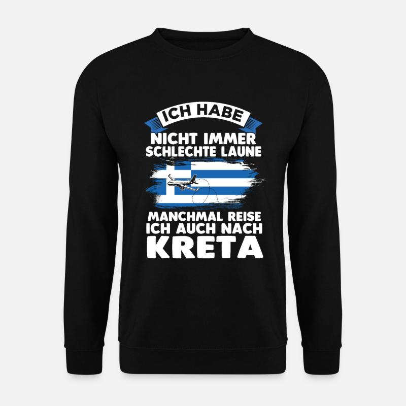 Crete Greece Gift - Unisex Sweatshirt - black