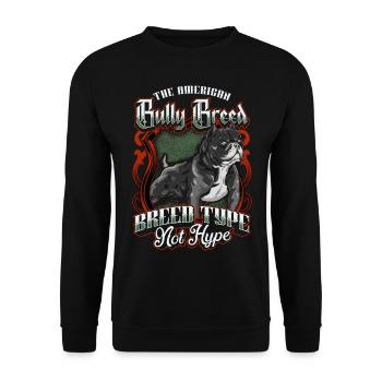Exotic Bulldog chien amateur de chien cadeau - Sweat-shirt Unisexe - noir - Devant - Alina (178cm) & Michal (187cm)