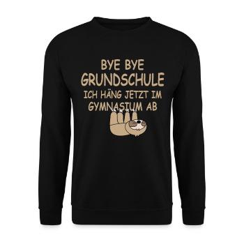 Kindergarten Primary school Back to school Gymnasium - Unisex Sweatshirt - black - Front - Alina (178cm) & Michal (187cm)