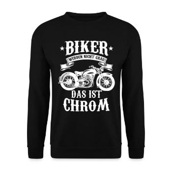 Motorrad - Unisex Pullover - Schwarz - Vorne - Alina (178cm) & Michal (187cm)