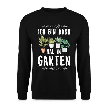 Garten - Unisex Pullover - Schwarz - Vorne - Alina (178cm) & Michal (187cm)