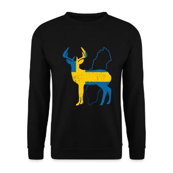Suède - Sweat-shirt Unisexe - noir - Devant - Alina (178cm) & Michal (187cm)
