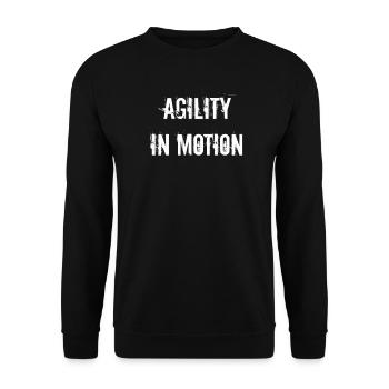 Fencing - Agility in motion - Unisex Sweatshirt - black - Front - Alina (178cm) & Michal (187cm)